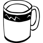 Gráficos de vetor de xícara de café ou chá