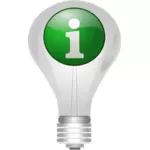 Glödlampa med info-ikonen