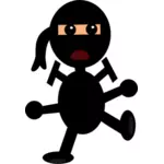 Комикс ninja векторные иллюстрации