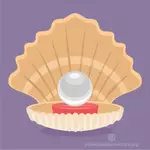 Perle i et shell